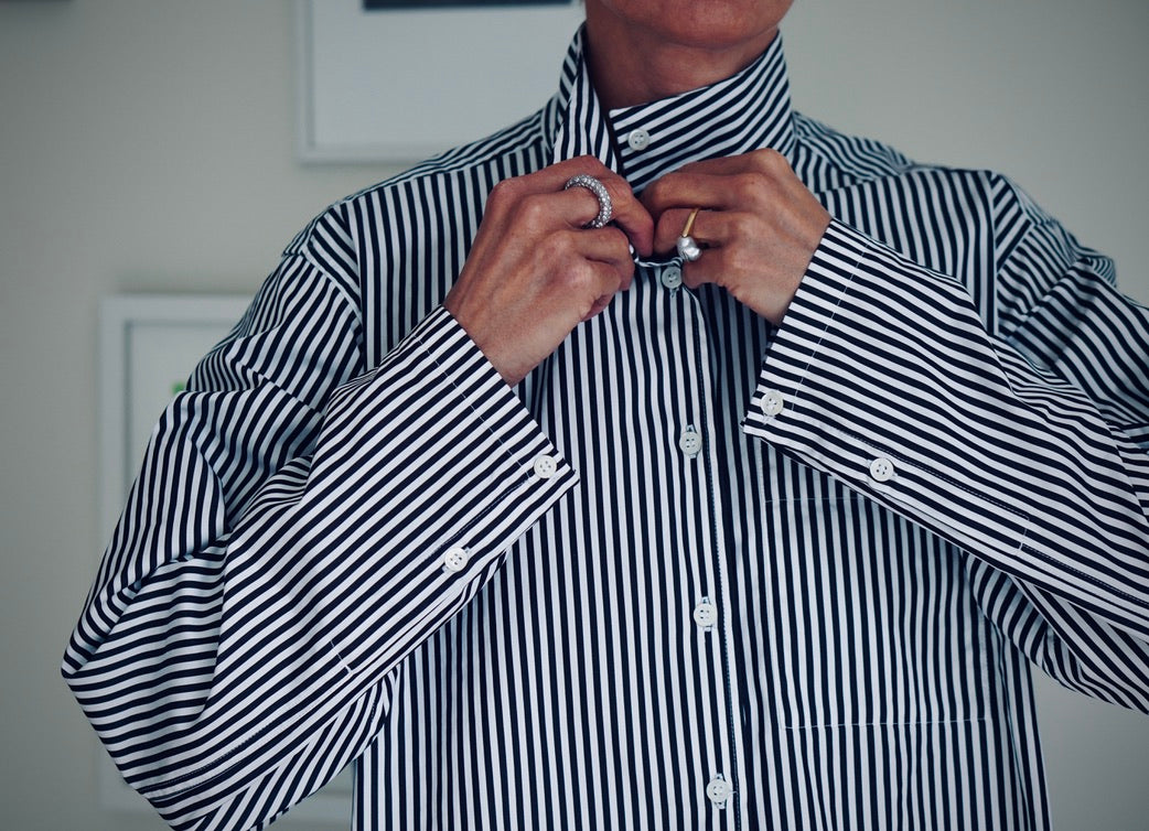 London Shirt Release #02 Black and White Stripe