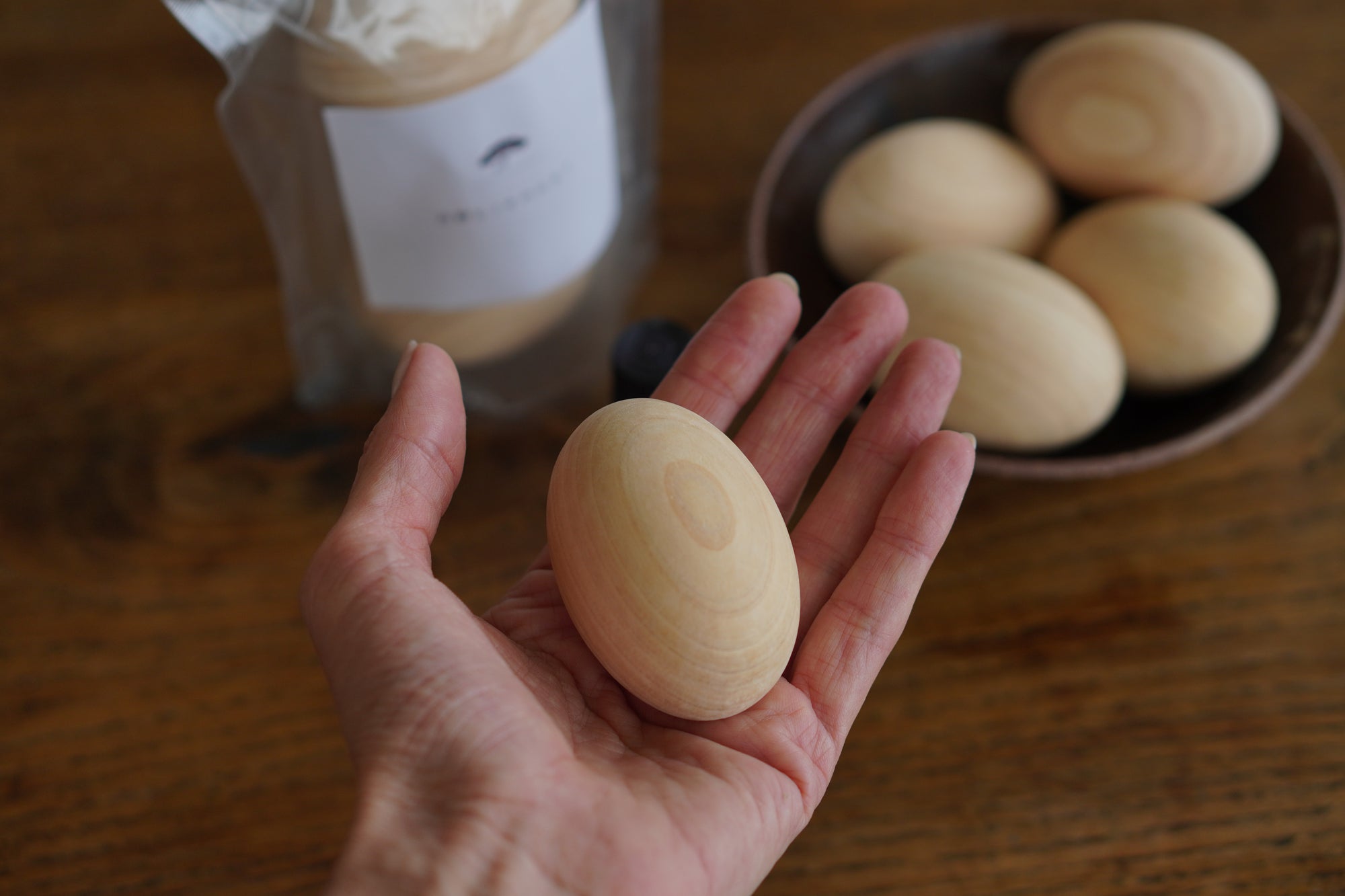 Japanese Hinoki Wood Eggs