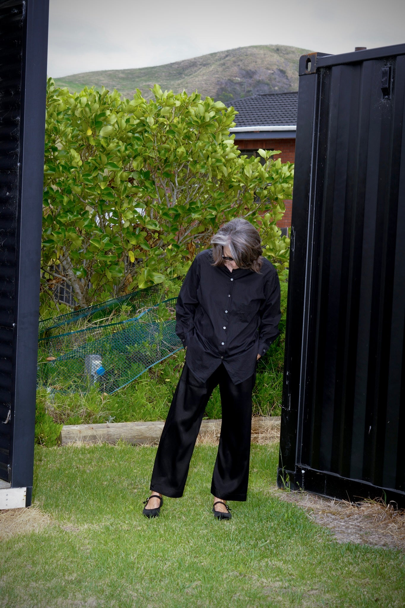 Karate Pant Release #03 Black Satin Viscose