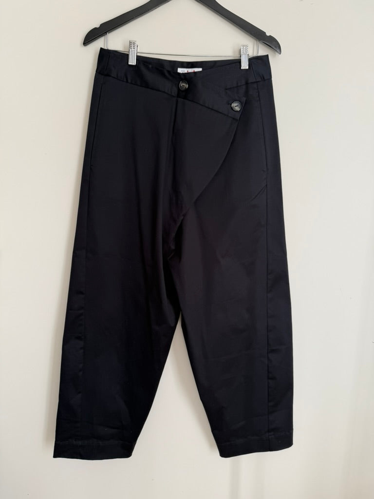 CLASSIC NINA PANT SAMPLE Black Cotton