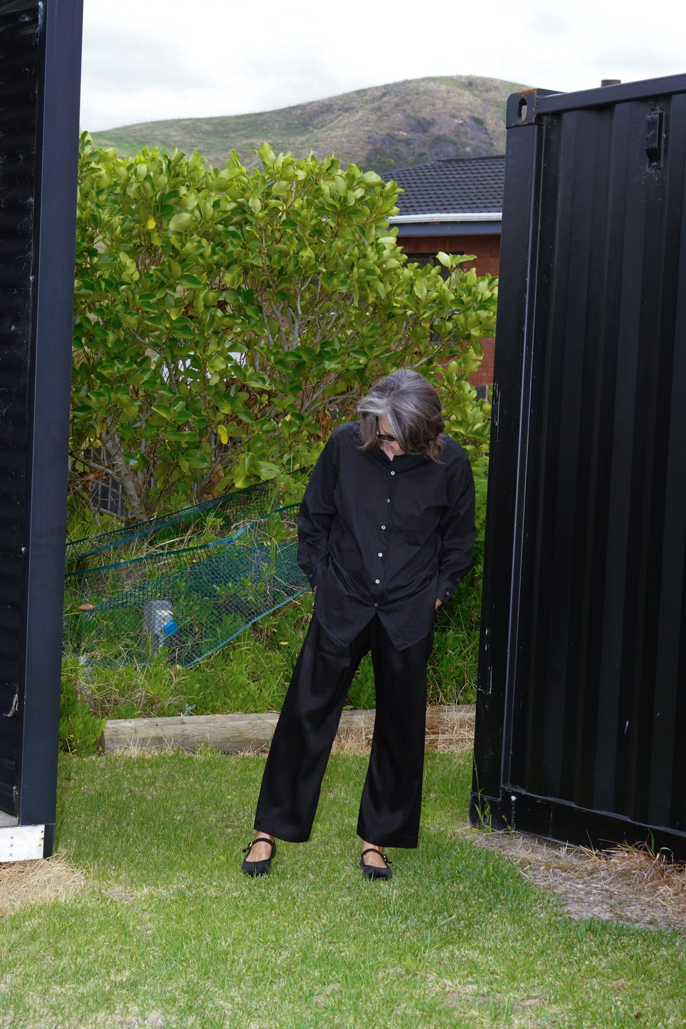 Karate Pant Release #03 Black Satin Viscose