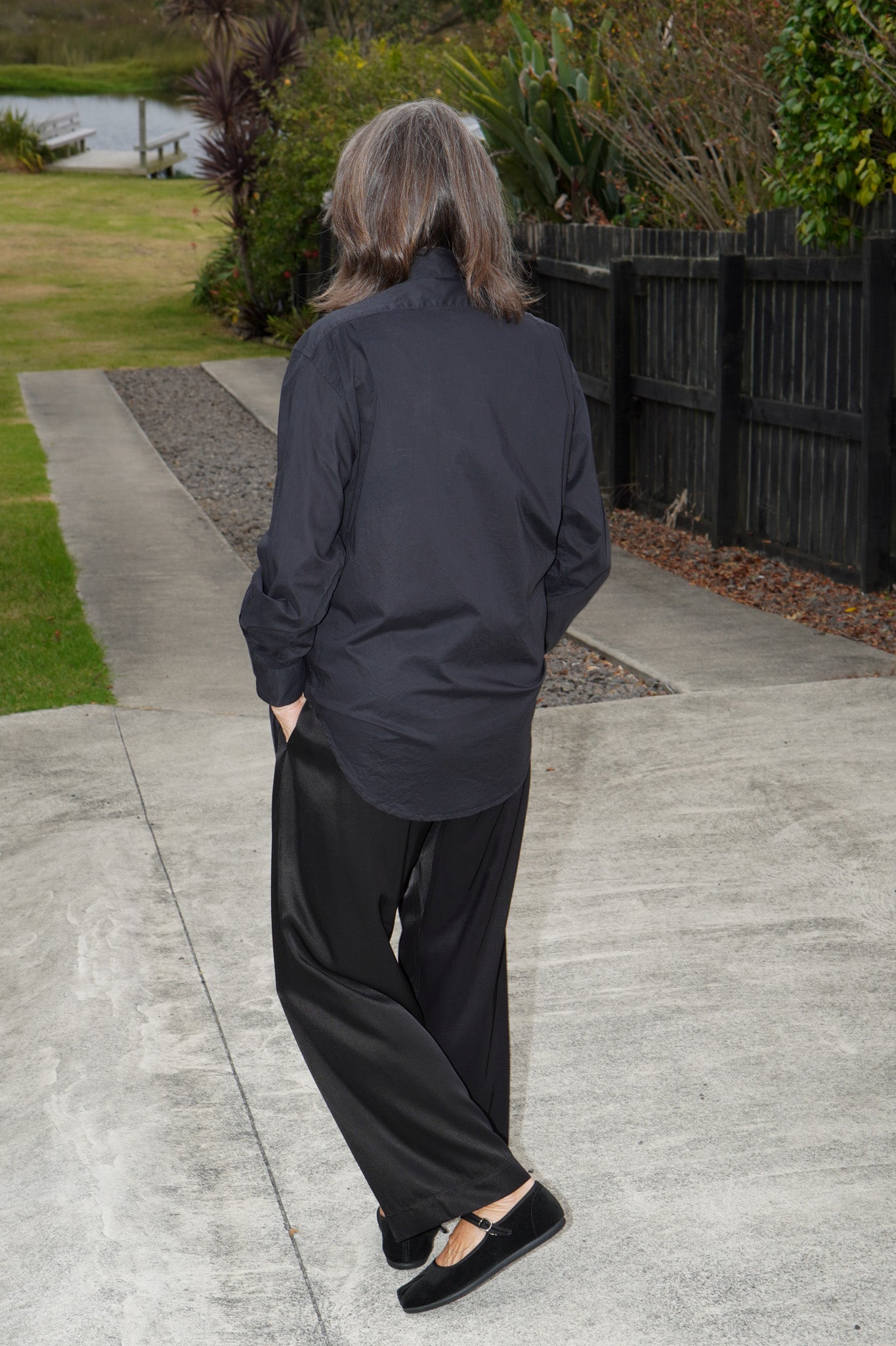 Karate Pant Release #03 Black Satin Viscose