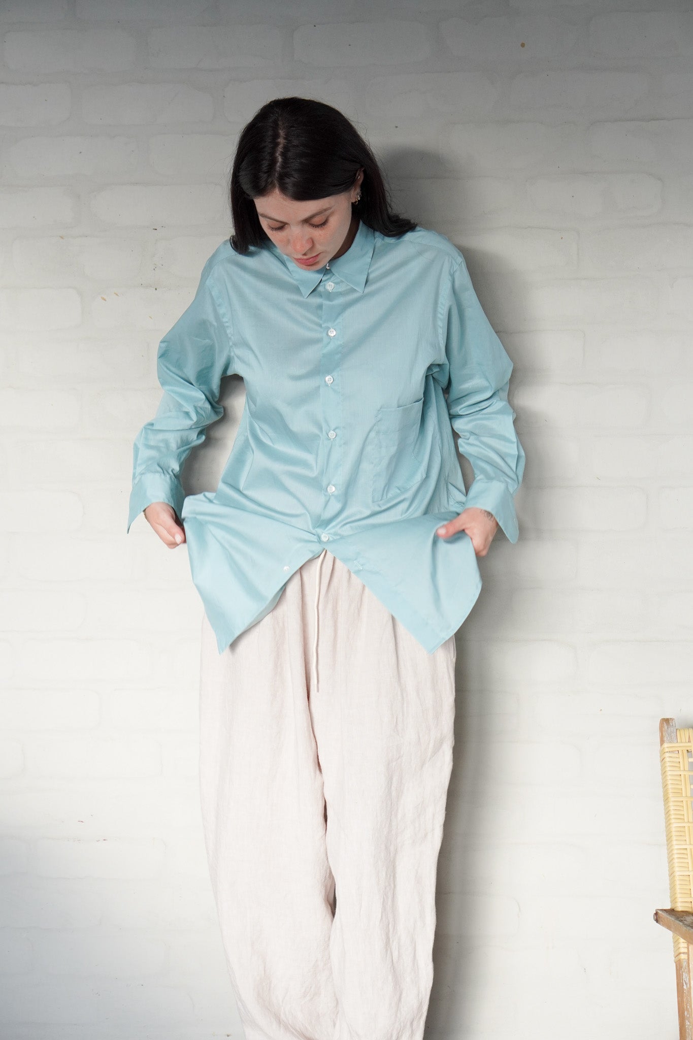 CLIFTON SHIRT - Soft Jade 100% Cotton