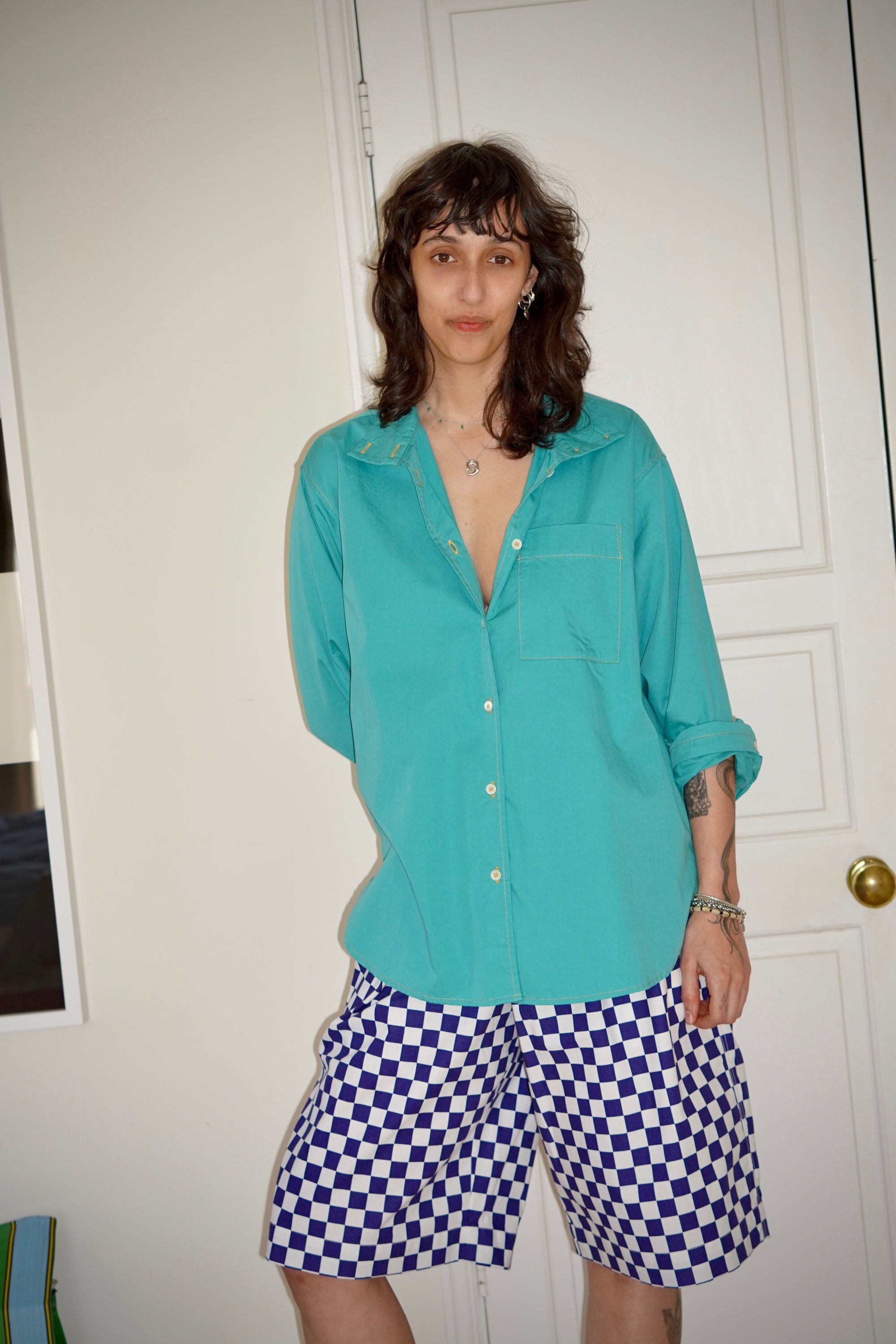 London Shirt Release #03 Turquoise 100% Cotton