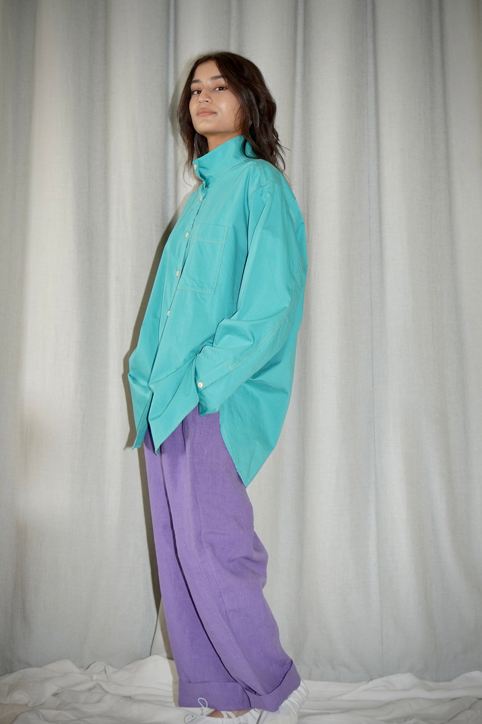 London Shirt Release #03 Turquoise 100% Cotton