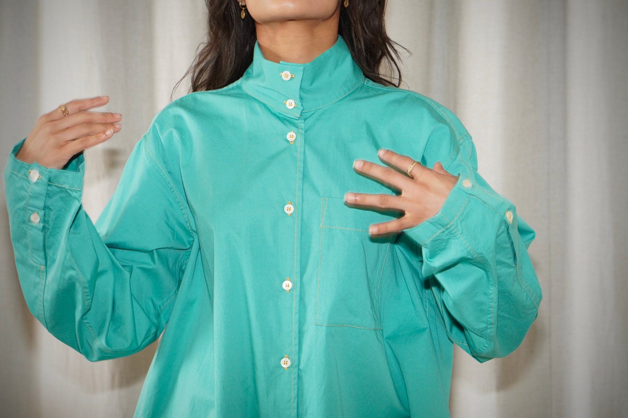 London Shirt Release #03 Turquoise 100% Cotton