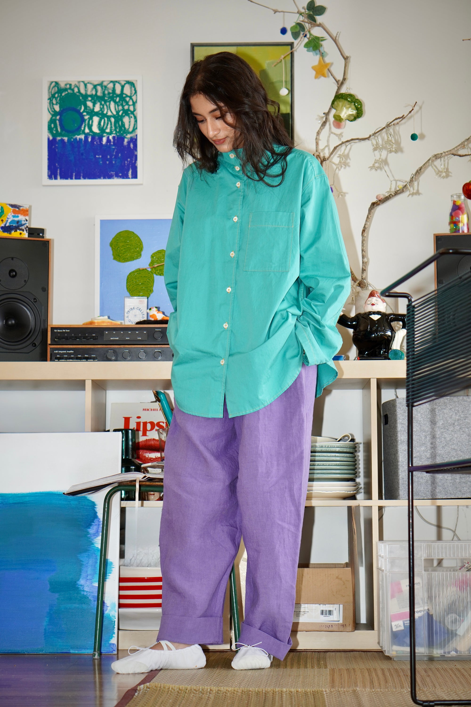 London Shirt Release #03 Turquoise 100% Cotton