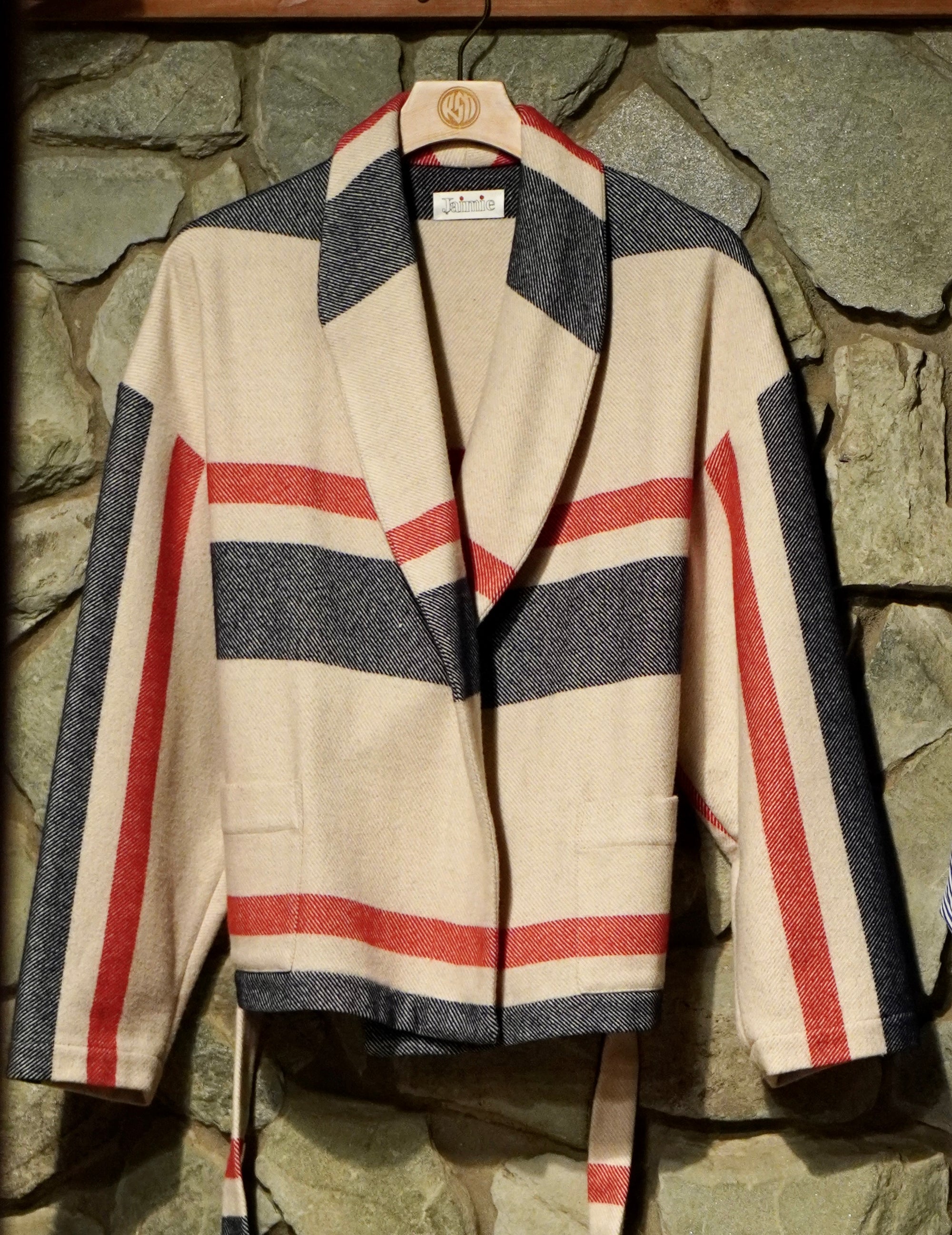 Biella Robe Jacket in 100% Italian wool - SAMPLE