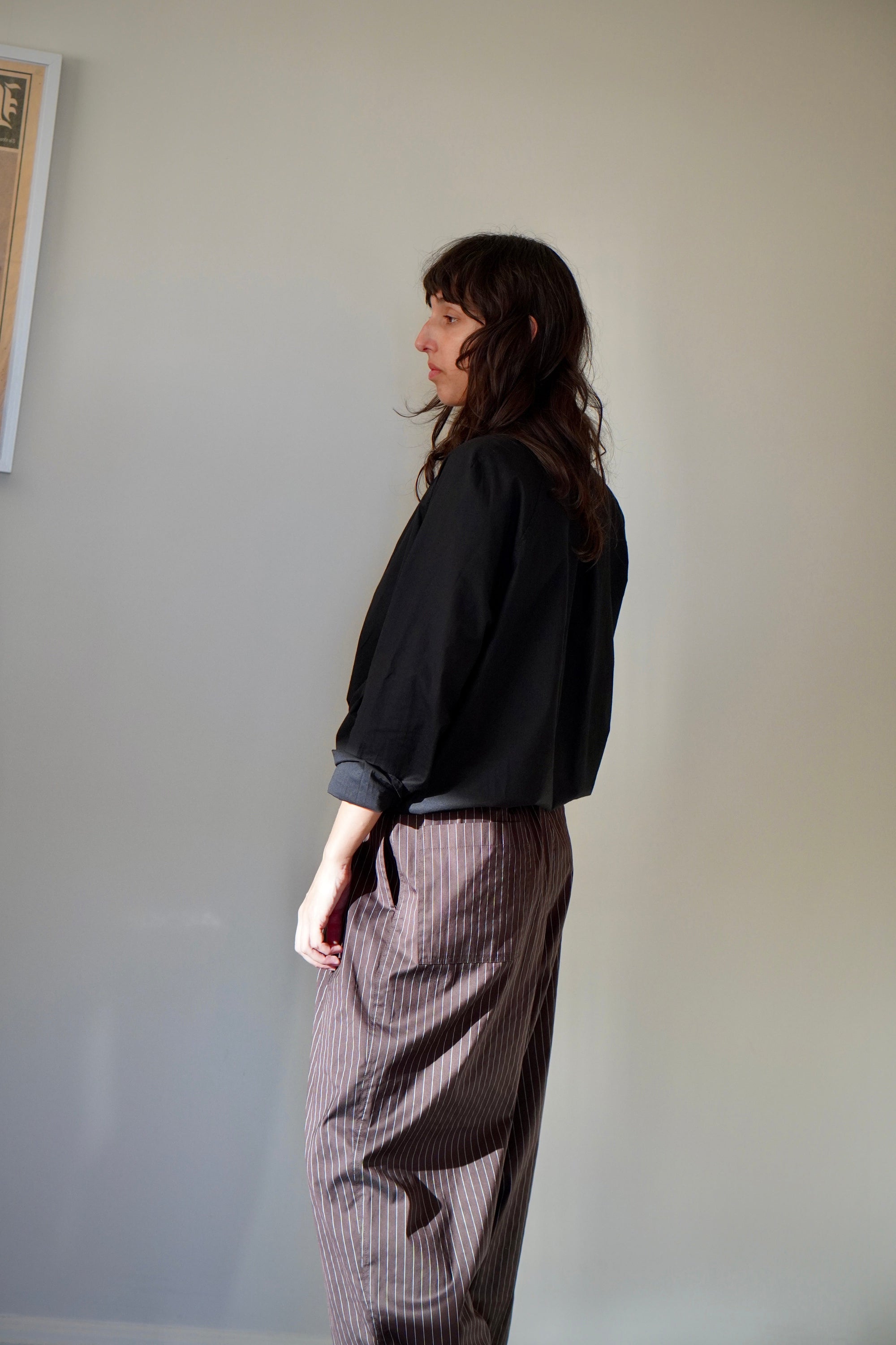 Vitals Belle Shirt 100% Cotton Voile Black