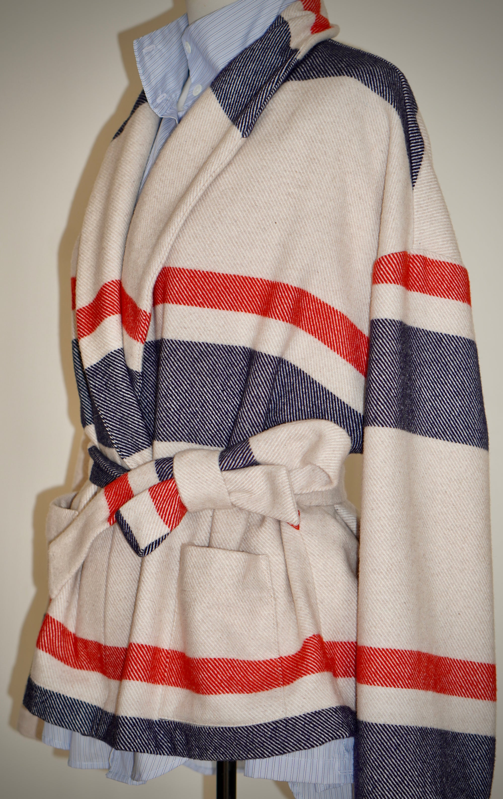 Biella Robe Jacket in 100% Italian wool - PRE ORDER for late June delivery