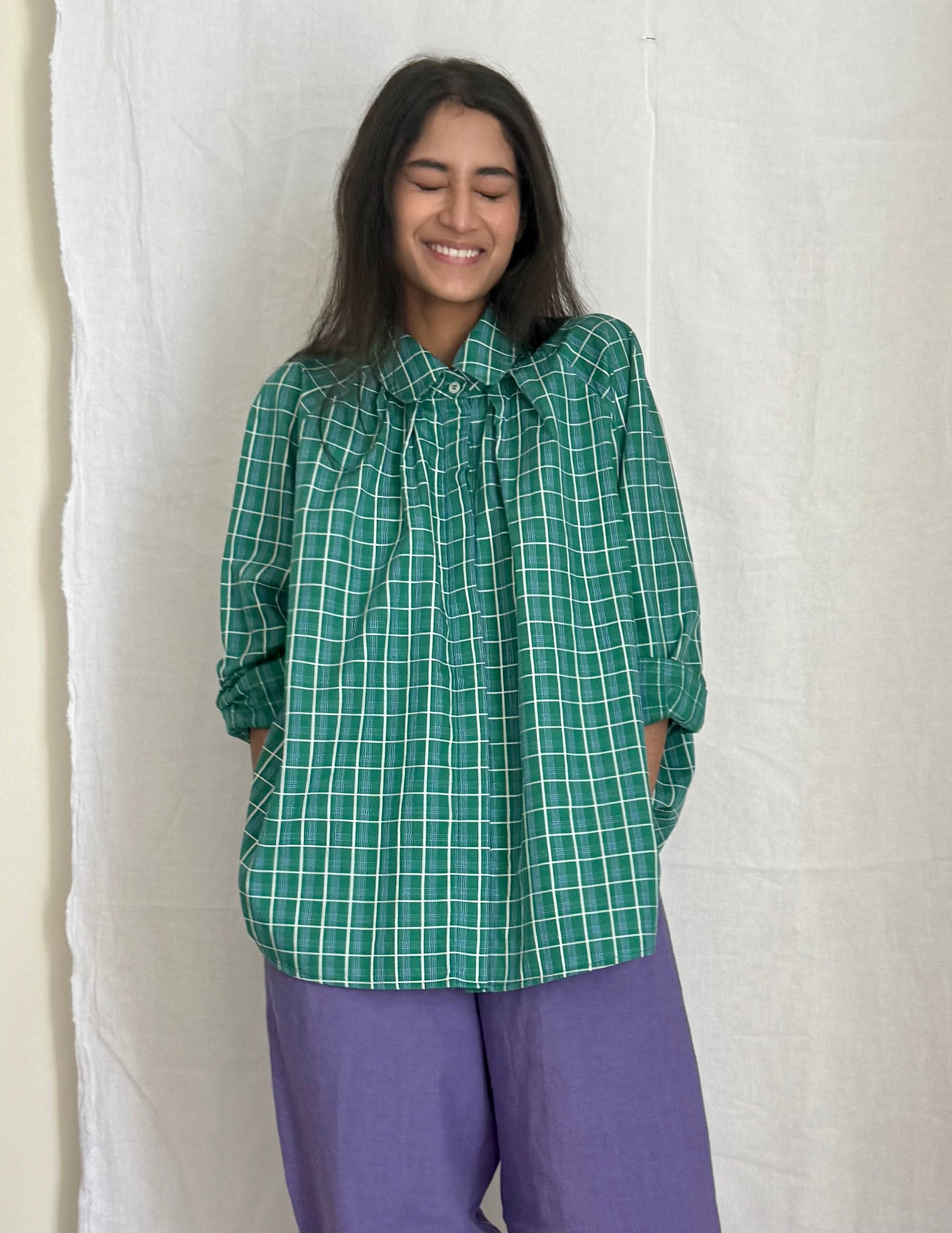 BELLE SHIRT Release #03 Plaid Green PRE ORDER delivery Nov 25th 2025